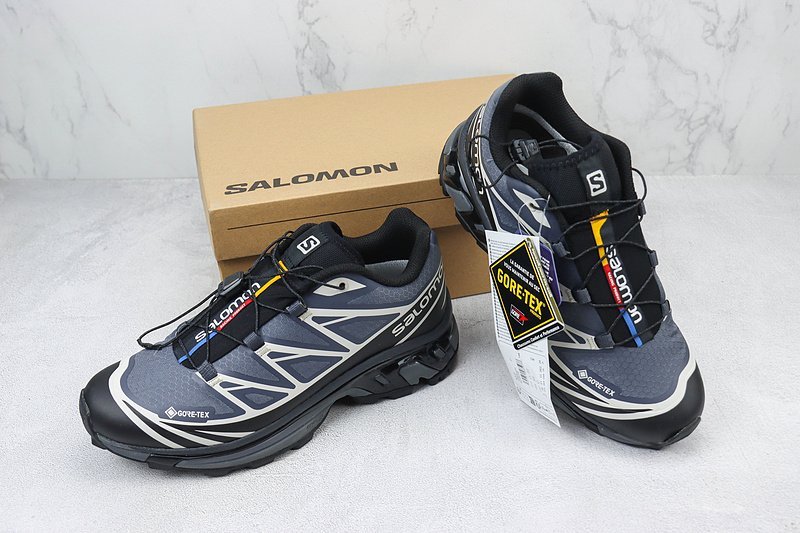 Salomon XT-6 Expanse "Black/Dark Blue/White" фото № 7