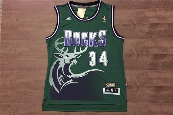 Баскетбольная Джерси Adidas Milwaukee Bucks 16 №34 Giannis Antetokounmpo "Green" фото № 8