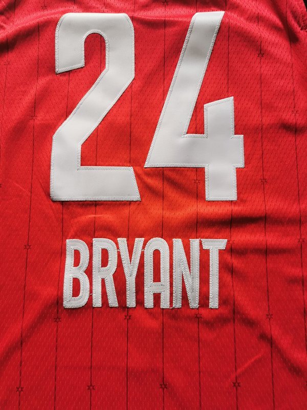 Баскетбольная Джерси NBA Los Angeles Lakers 20 №24 Kobe Bryant "Red" фото № 2