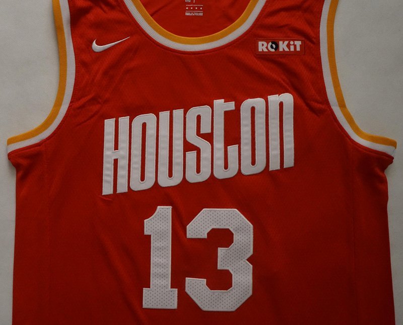 Баскетбольная Джерси Nike X NBA Houston Rockets №13 James Harden "Red" фото № 6