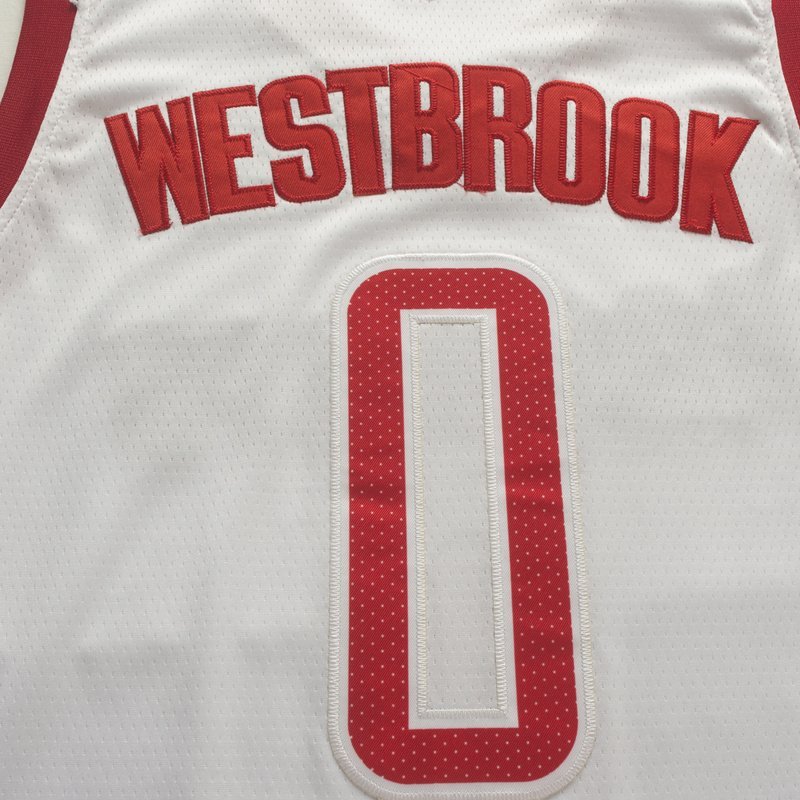 Баскетбольная Джерси Nike X NBA Houston Rockets №0 Russell Westbrook "White" фото № 2