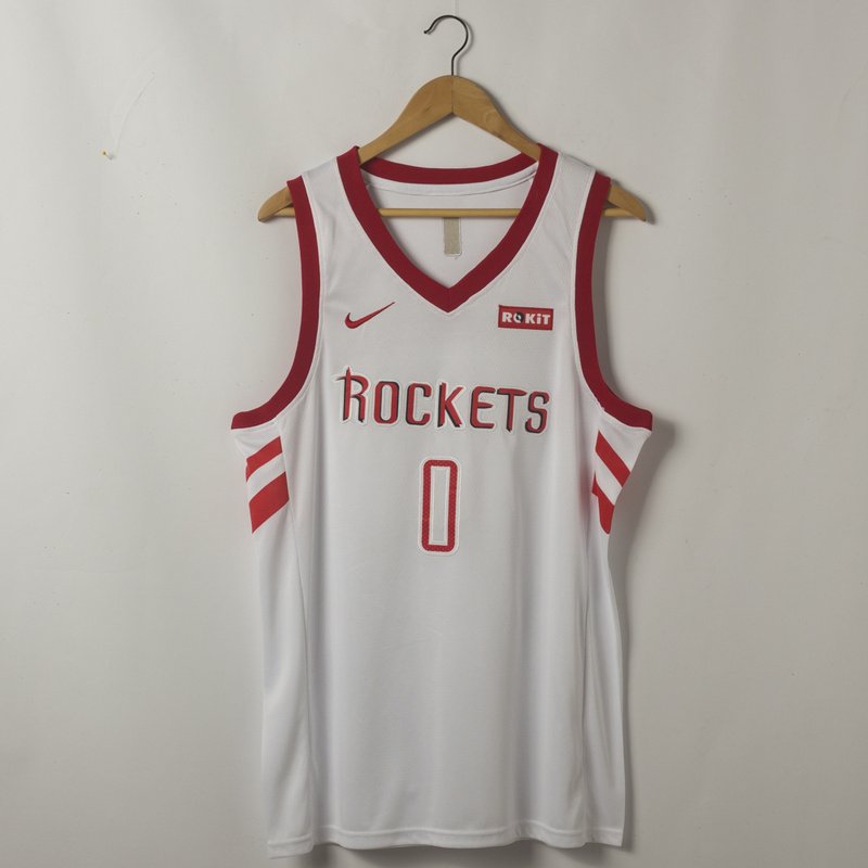 Баскетбольная Джерси Nike X NBA Houston Rockets №0 Russell Westbrook "White" фото № 7