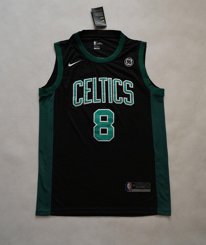 Баскетбольная Джерси Nike Boston Celtics №8 Kemba Walker "Black" фото № 5