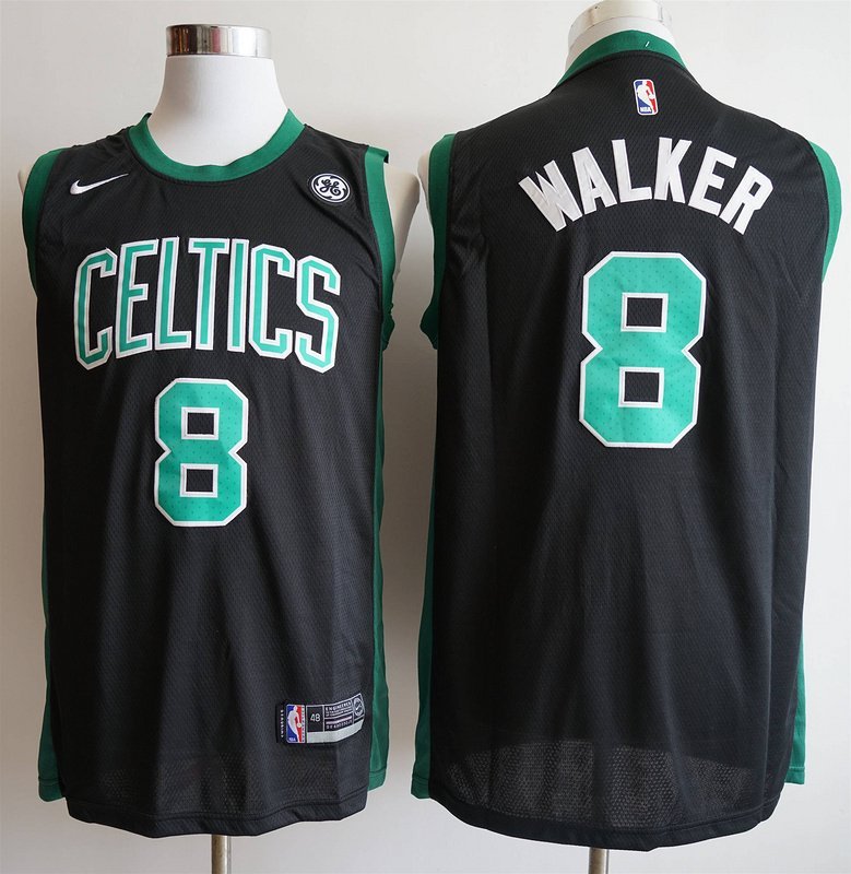 Баскетбольная Джерси Nike Boston Celtics №8 Kemba Walker "Black" фото № 4