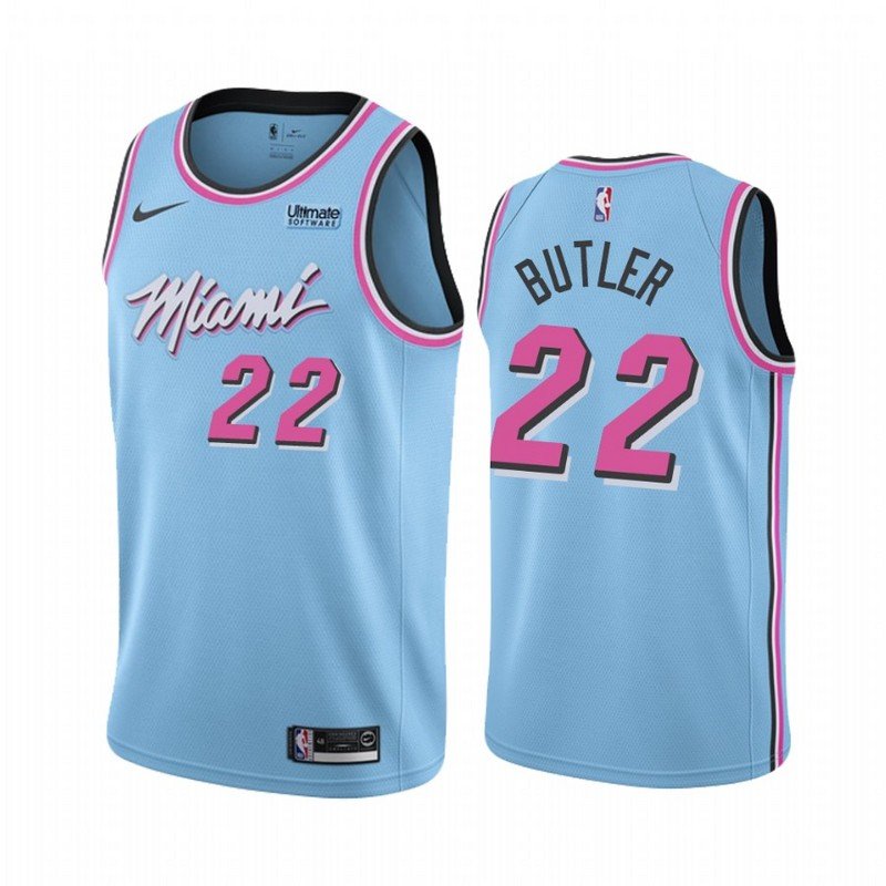 Баскетбольная Джерси Nike Miami Heat 19-20 №22 Jimmy Butler "Blue" фото № 2