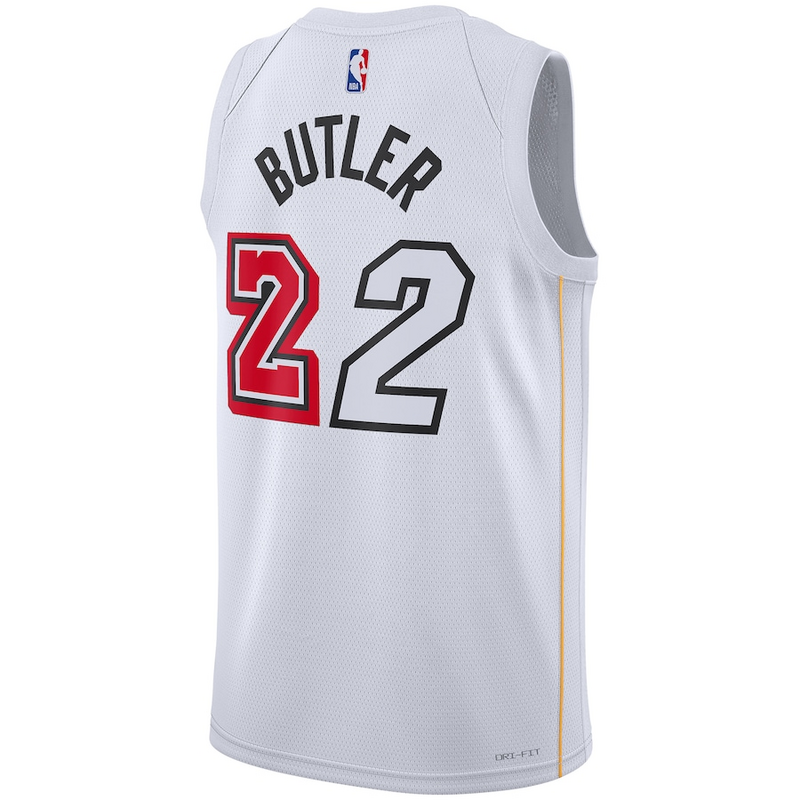 Баскетбольная Джерси Nike X NBA Miami Heat 22-23 №22 Jimmy Butler "White" фото № 2