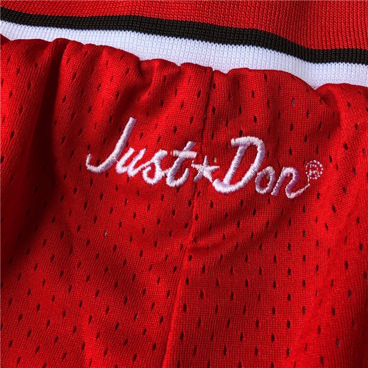Баскетбольные Шорты Just Don Chicago Bulls "Red" фото № 5