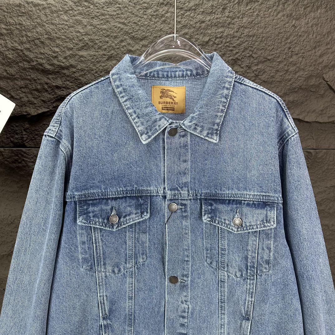 Куртка Burberry Backside Print Black Warrior And Horse Black Logo "Blue" фото № 4