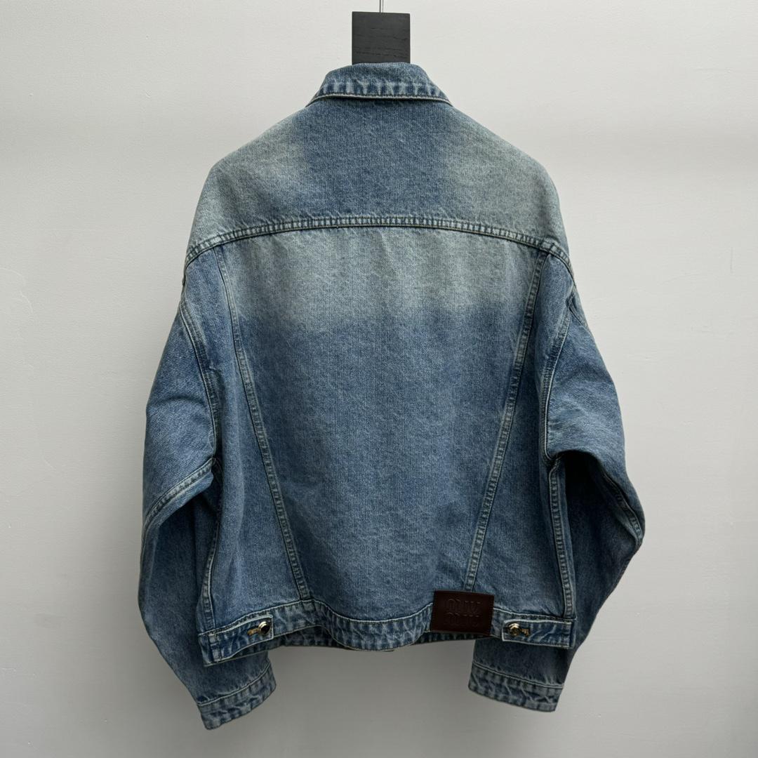 Куртка Burberry Frontside Clear Blue Logo Miu Miu "Blue" фото № 8