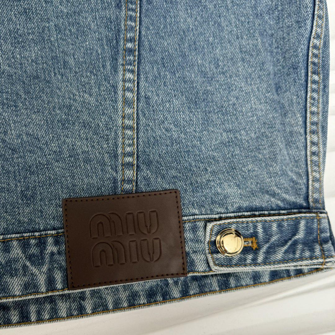 Куртка Burberry Frontside Clear Blue Logo Miu Miu "Blue" фото № 7