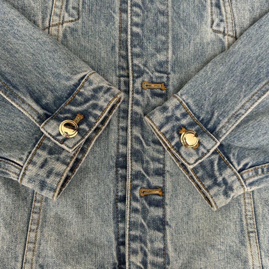 Куртка Burberry Frontside Clear Blue Logo Miu Miu "Blue" фото № 6