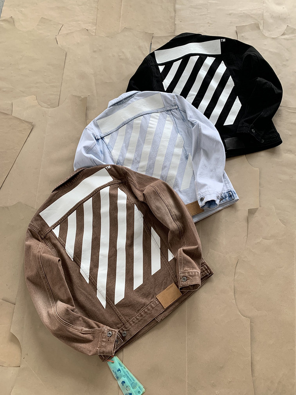 Джинсовая Куртка Off White Monochrome "Blue/White" фото № 3