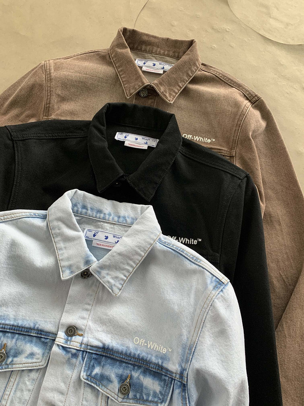 Джинсовая Куртка Off White Monochrome "Blue/White" фото № 4