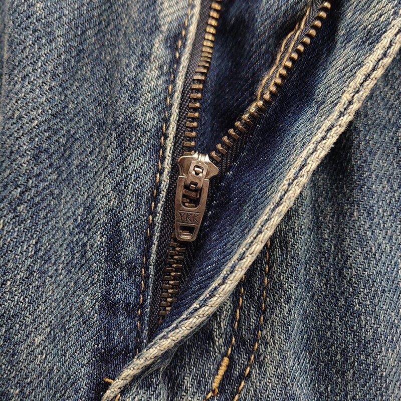 Джинсы Celine With Yellow Logo "Blue/Gray" фото № 7