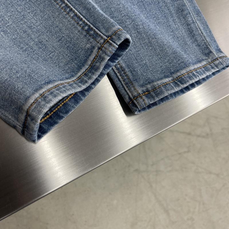 Джинсы Christian Dior Backside Brown Stripe CD "Blue" фото № 7