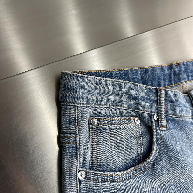 Джинсы Christian Dior Backside Brown Stripe CD "Blue" фото № 6