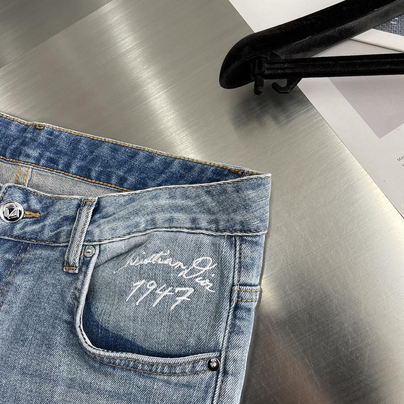 Джинсы Christian Dior Backside Brown Stripe CD "Blue" фото № 5