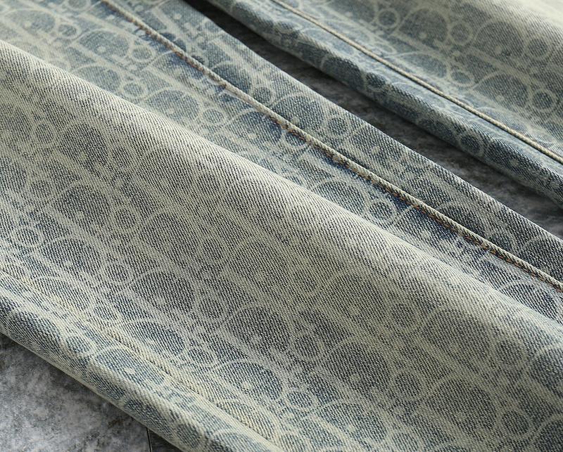 Джинсы Christian Dior Brown Stripe Logo "Blue" фото № 5