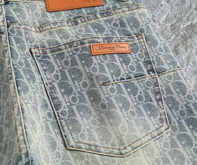 Джинсы Christian Dior Brown Stripe Logo "Blue" фото № 2