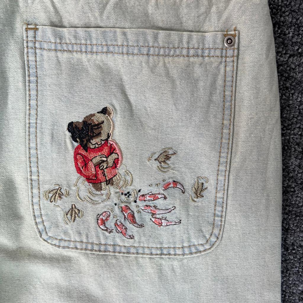 Джинсы Derschutze Stitch "Off-White/Pink" фото № 3