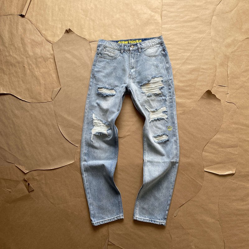 Джинсы Drew House Ragged Style "Blue" фото № 8