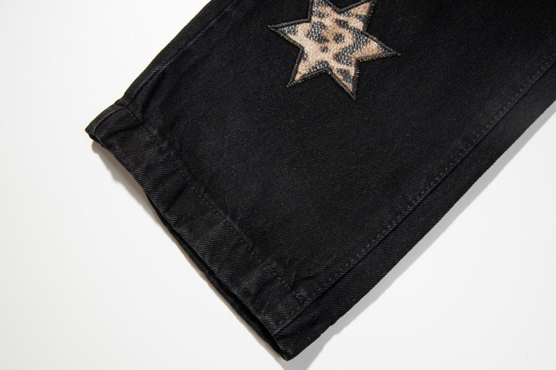 Джинсы Gallery Dept Leopard Stars "Black" фото № 5