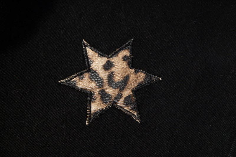 Джинсы Gallery Dept Leopard Stars "Black" фото № 7