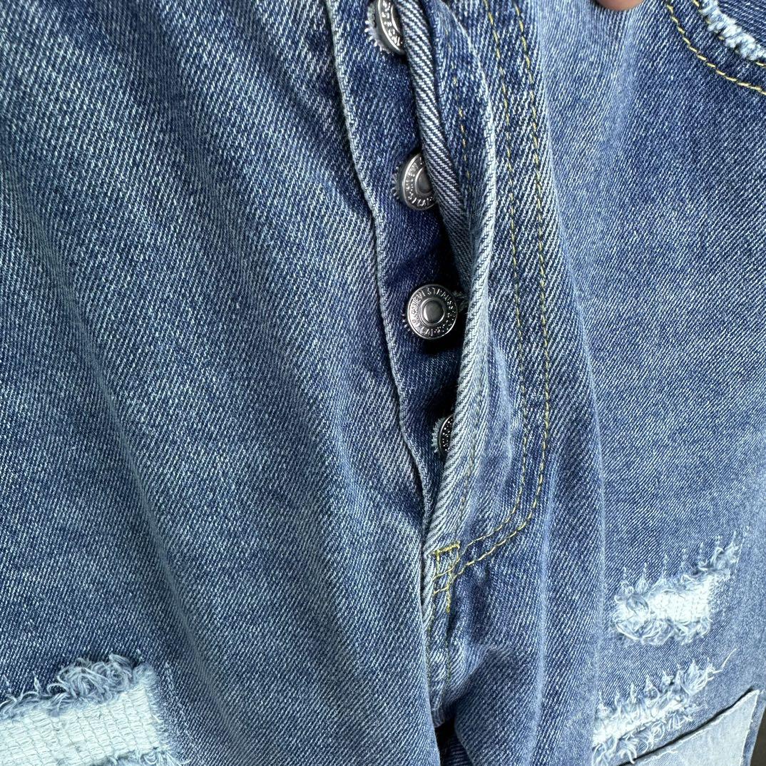 Джинсы Gallery Dept Light Blue Patches "Blue" фото № 4