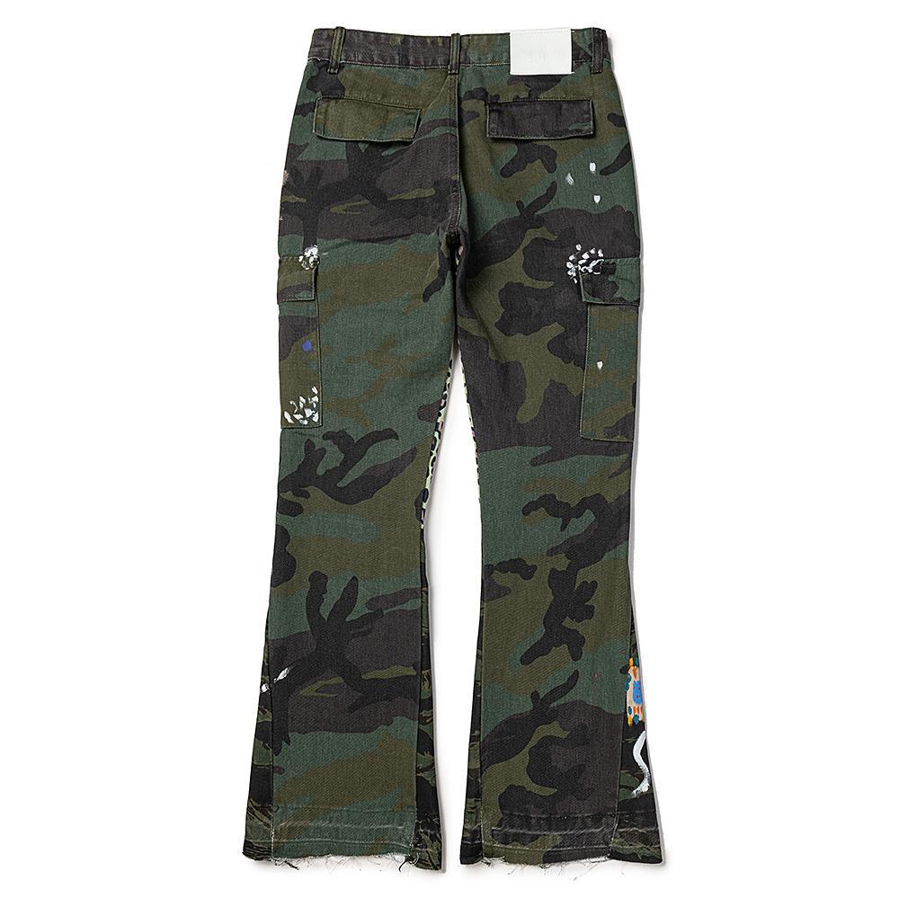 Джинсы Gallery Dept. LA Flare Camo "Green Camouflage" фото № 2