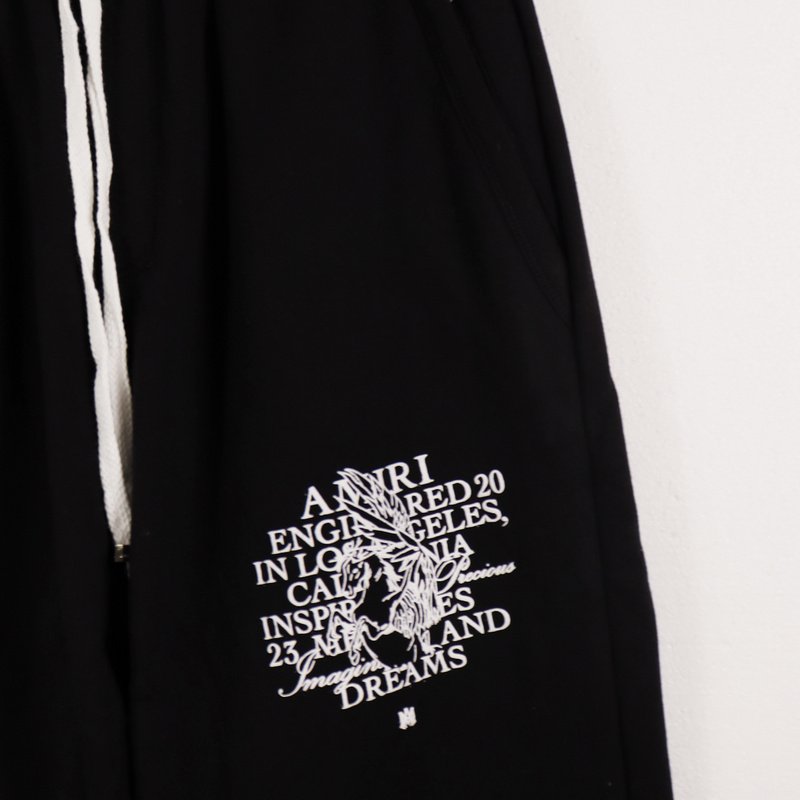 Штаны Amiri The Text Logo "Black" фото № 6