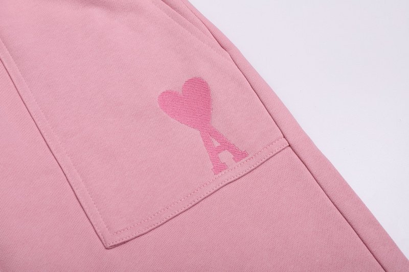 Штаны Amiri Letter And Heart - Logo "Pink" фото № 7