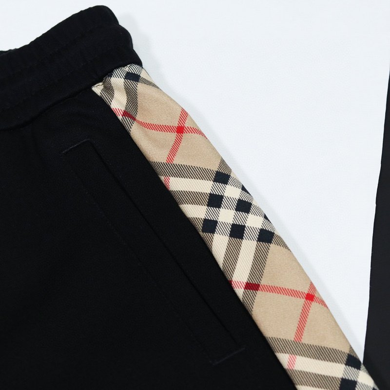 Штаны Burberry With Branded Stripes "Black" фото № 8