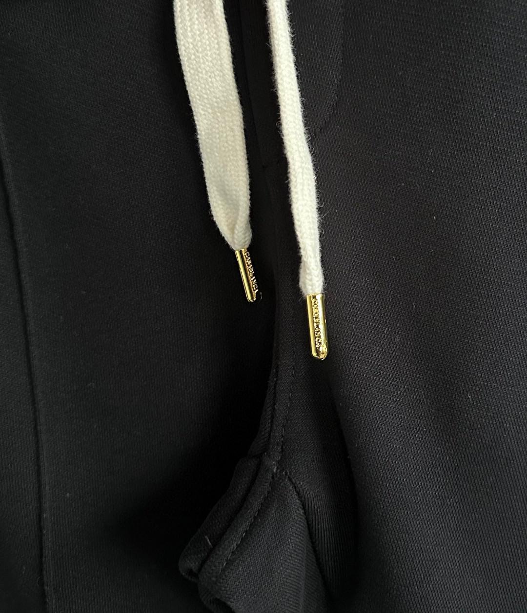 Штаны Casablanca Leaves On The Sides Print "Black" фото № 7