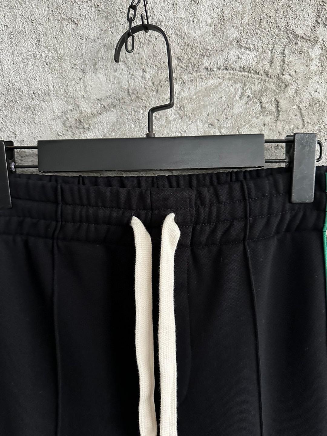 Штаны Casablanca Leaves On The Sides Print "Black" фото № 4