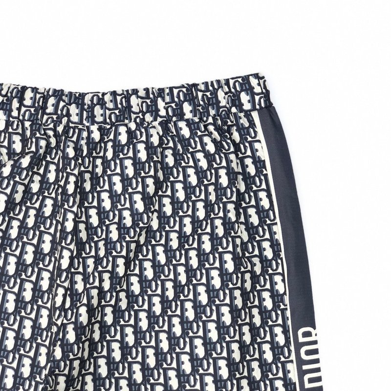 Штаны Dior With Keychain Logo "Blue/White" фото № 3