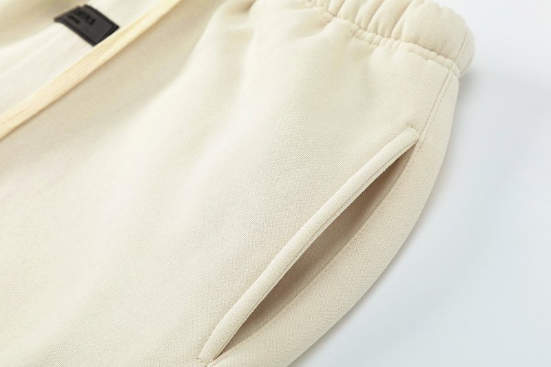 Штаны Fear Of God Fleece With Logo "Cream" фото № 3