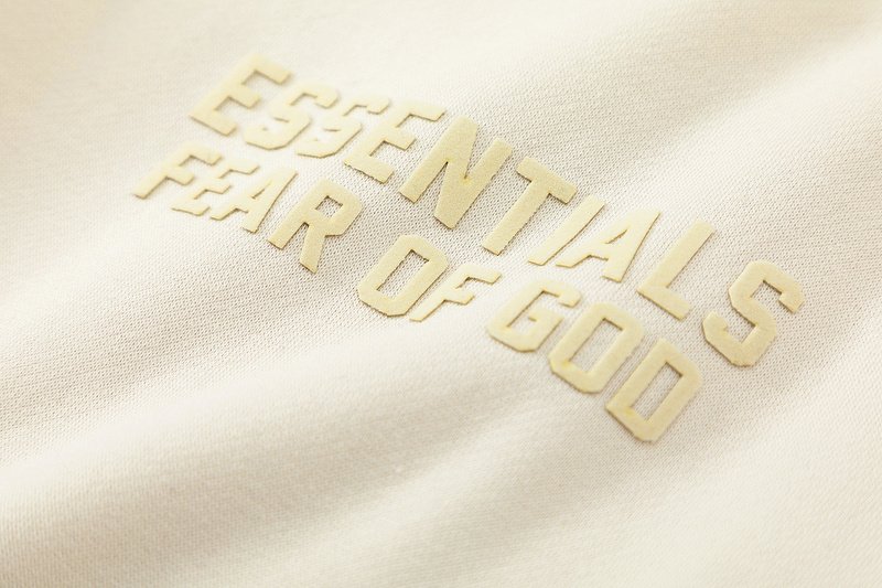 Штаны Fear Of God Fleece With Logo "Cream" фото № 4