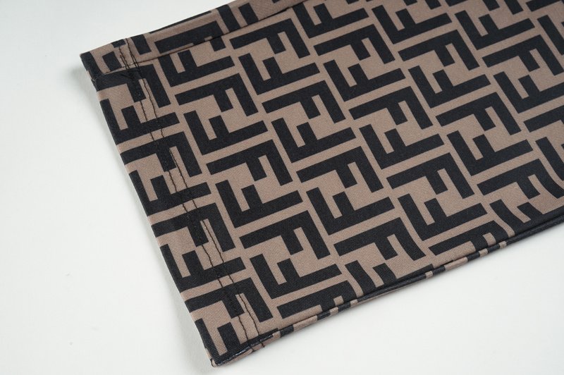 Штаны Fendi With Black Letter Print "Brown" фото № 3