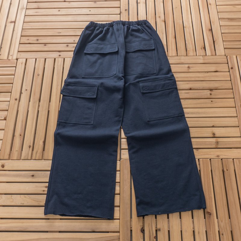 Брюки карго Greg Lauren Wide Pockets "Blue" фото № 2