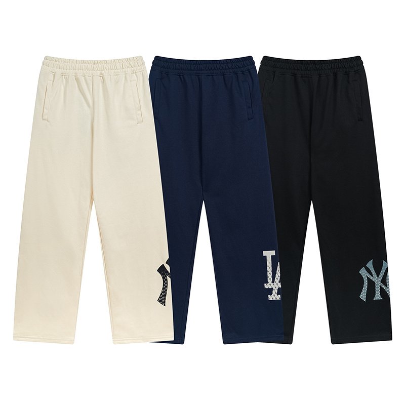 Штаны MLB Left Leg Logo Embroidered "Blue" фото № 7