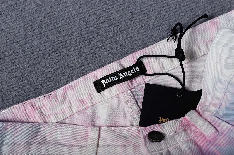 Штаны Palm Angels The Color Game "White/Pink" фото № 4