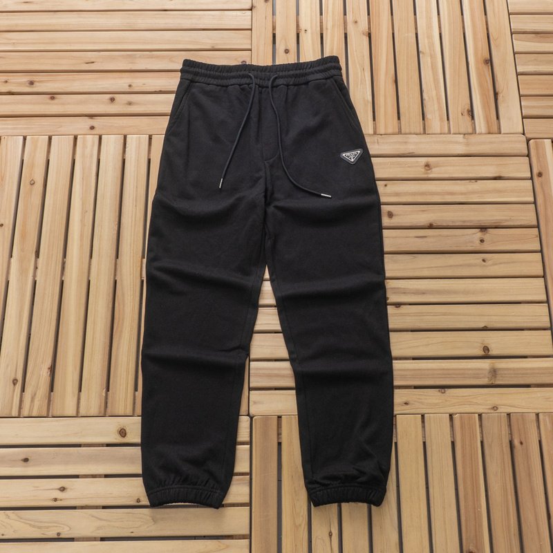 Штаны Prada Triangle Small Log "Black" фото № 4