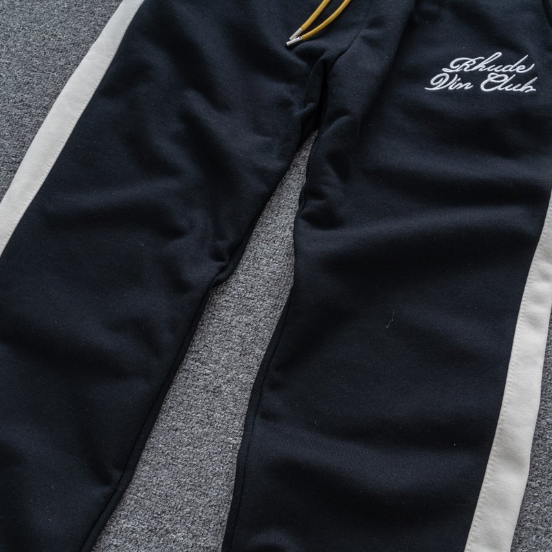 Штаны Rhude Vin Club - Text "Black" фото № 4