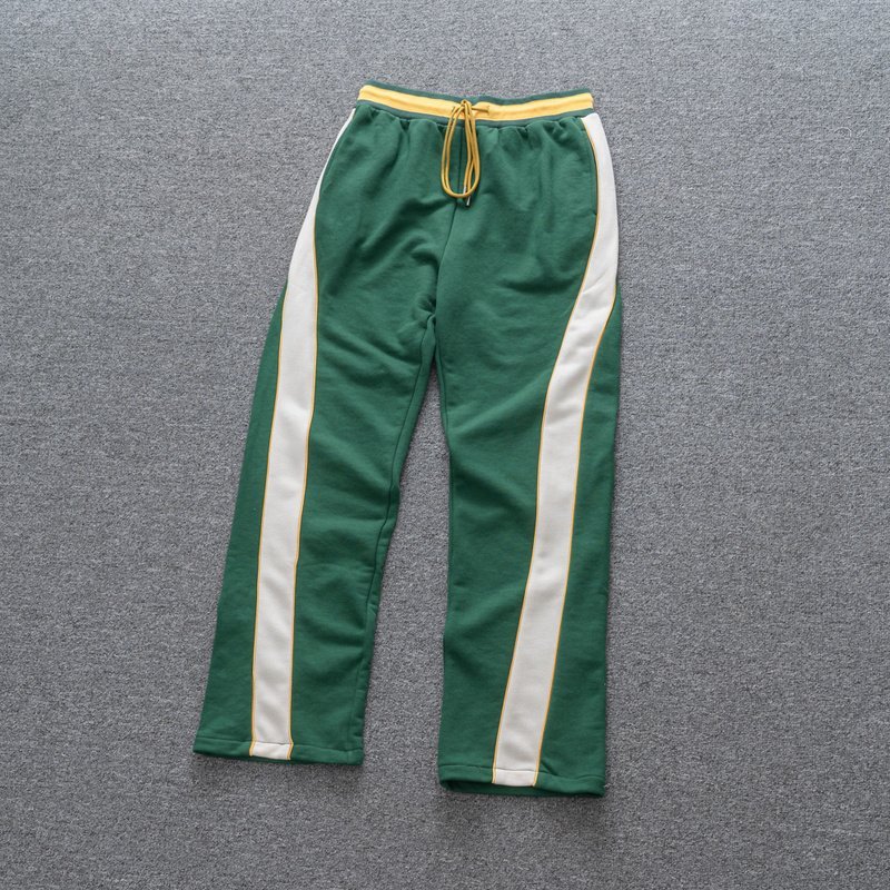 Штаны Rhude On A Yellow Elastic Band With White Stripes "Green" фото № 5