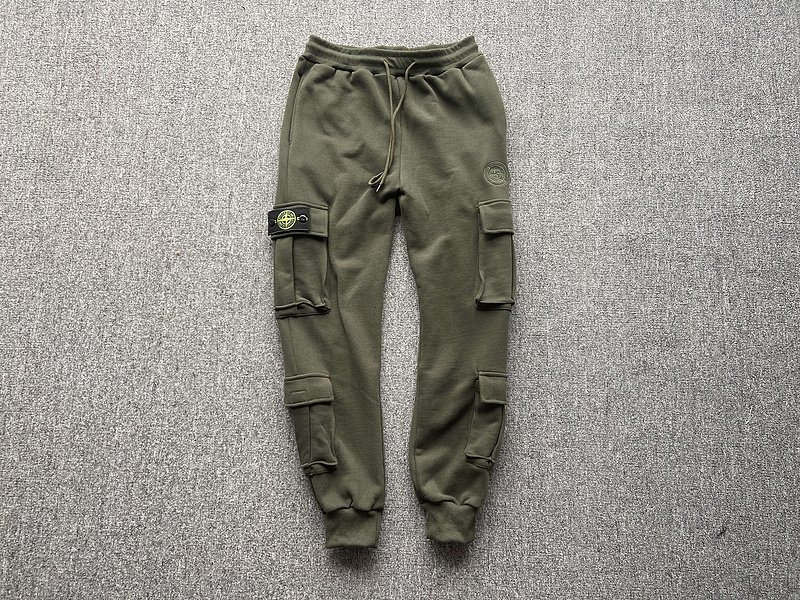 Штаны Stone Island Logo Pockets "Khaki" фото № 2