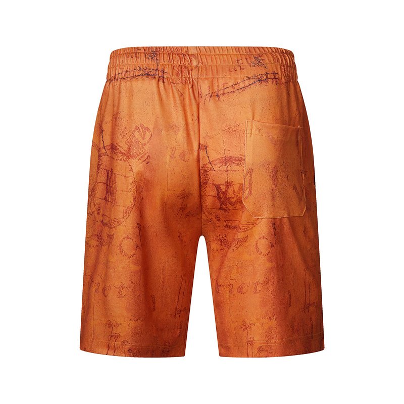 Шорты Amiri Vertical Logo Inscription From Side "Orange" фото № 2