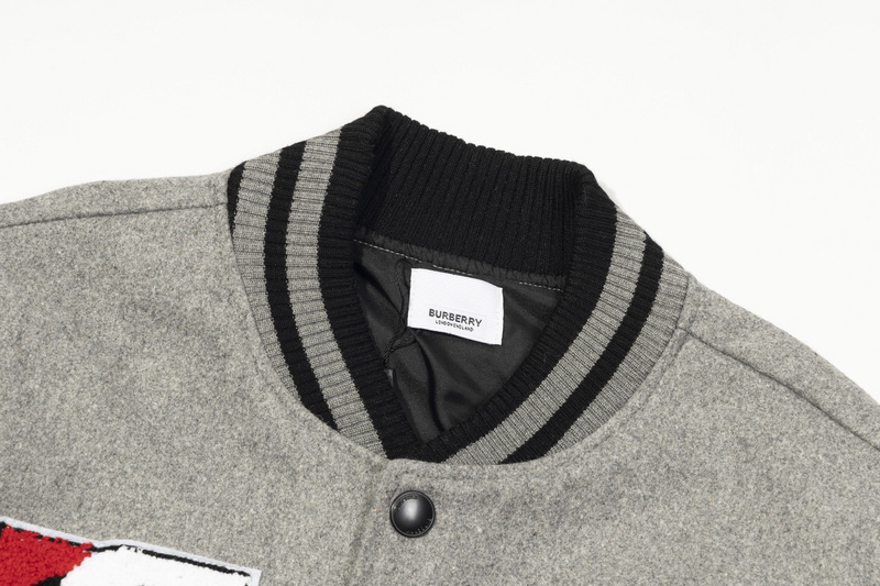 Бомбер Burberry With Logo "Gray" фото № 2