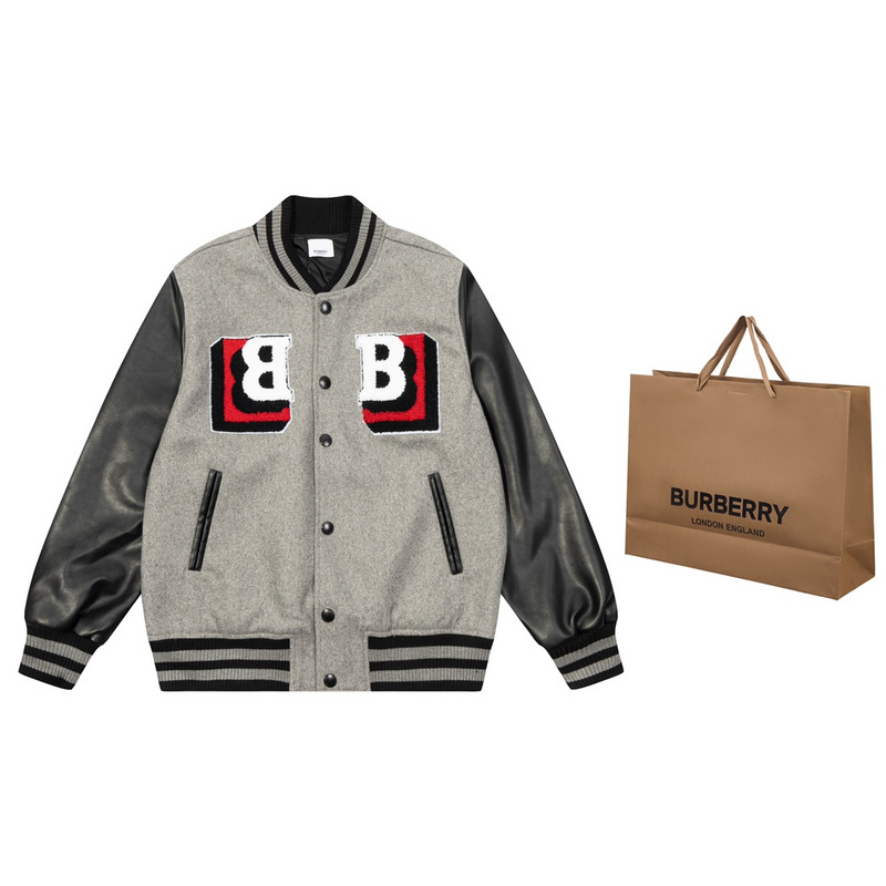 Бомбер Burberry With Logo "Gray" фото № 6