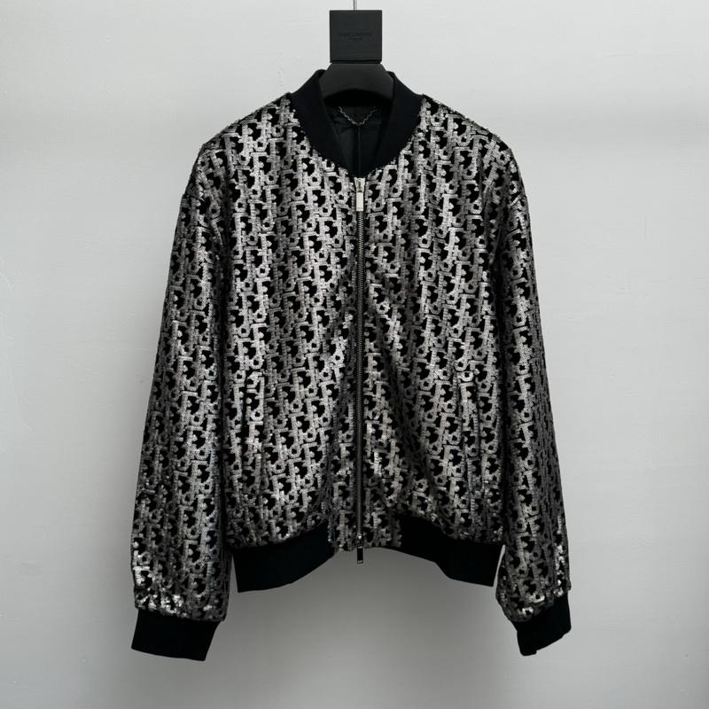 Бомбер Christian Dior Logos Dior Gray Rhinestones "Black" фото № 6