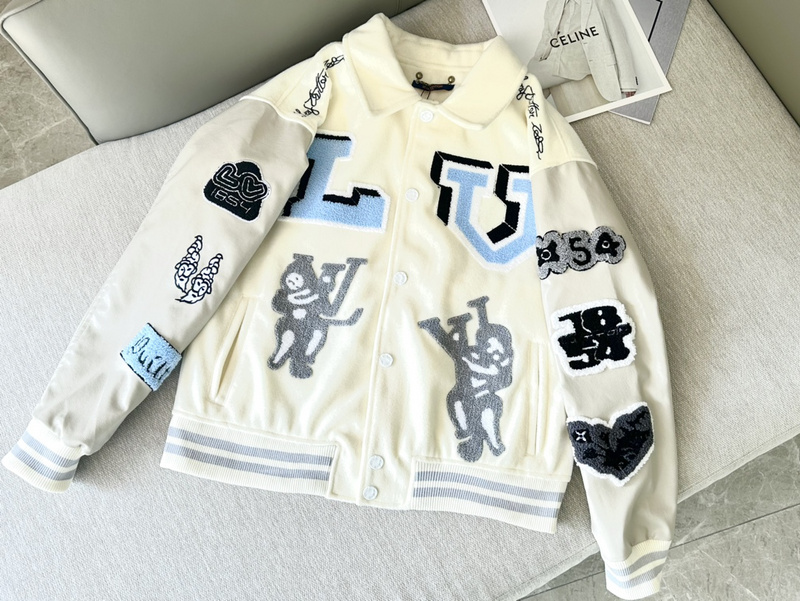 Бомбер Louis Vuitton Different Emblems "White/Cream" фото № 6
